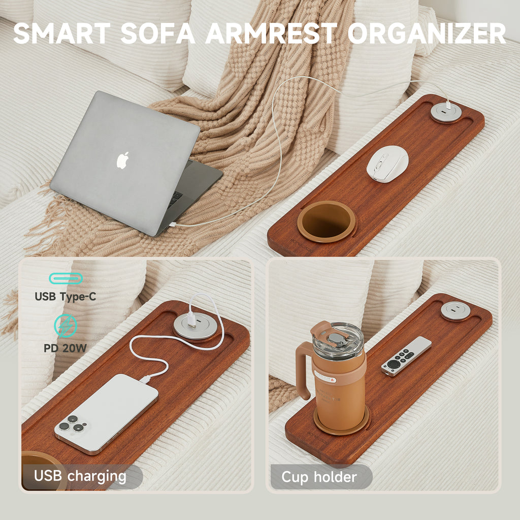 Modular Sectional Sofa Cloud Couch with Multi-Functional Armrests, Boneless Plush L-Shape Living Room Couch with Deep Seat, Fluffy Comfy Sleeper Sofa Easy Assembly